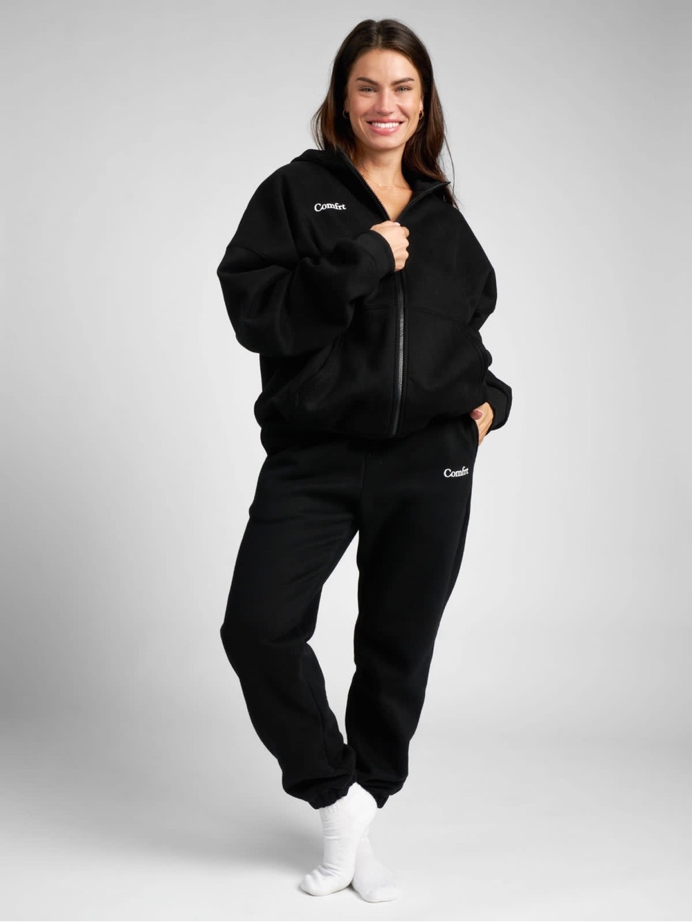 Comfrt. Cloud Sweatpants. Black. Size Medium.